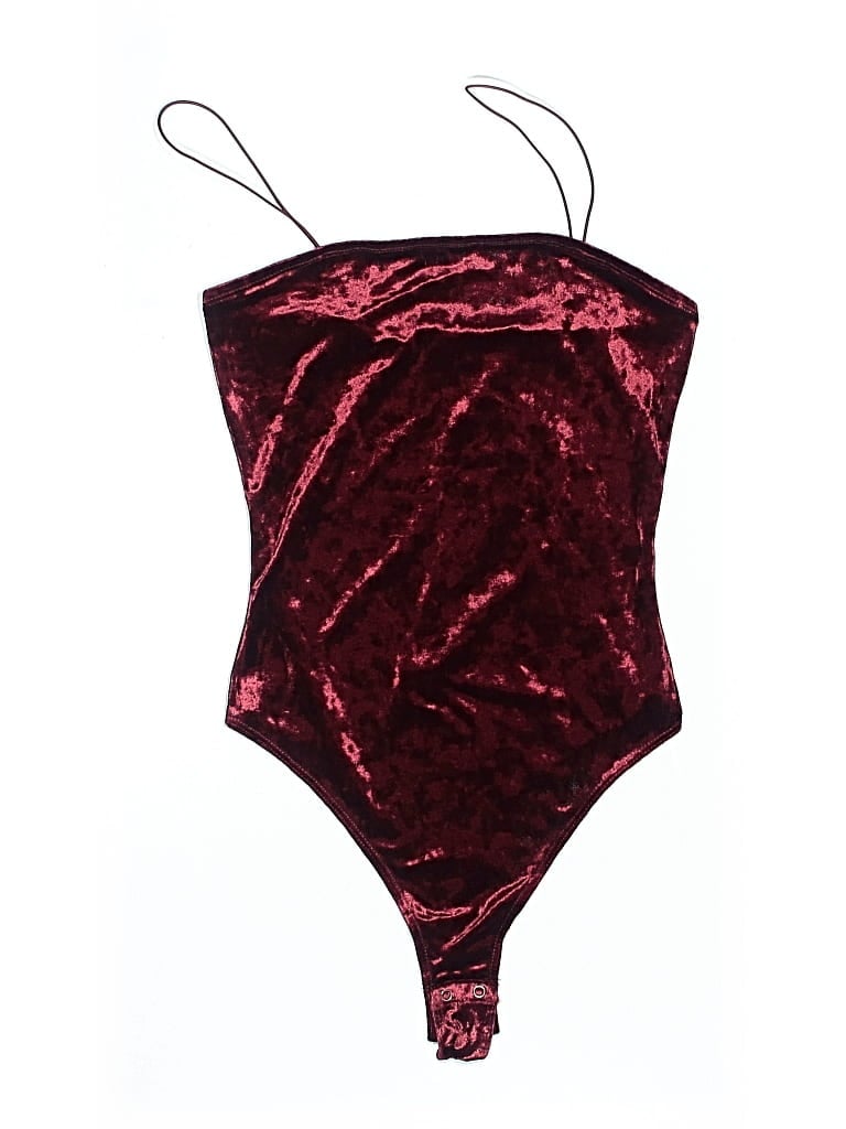 Pre-owned Garage Bodysuit In Burgundy