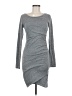Leith Solid Gray Casual Dress Size M - photo 1