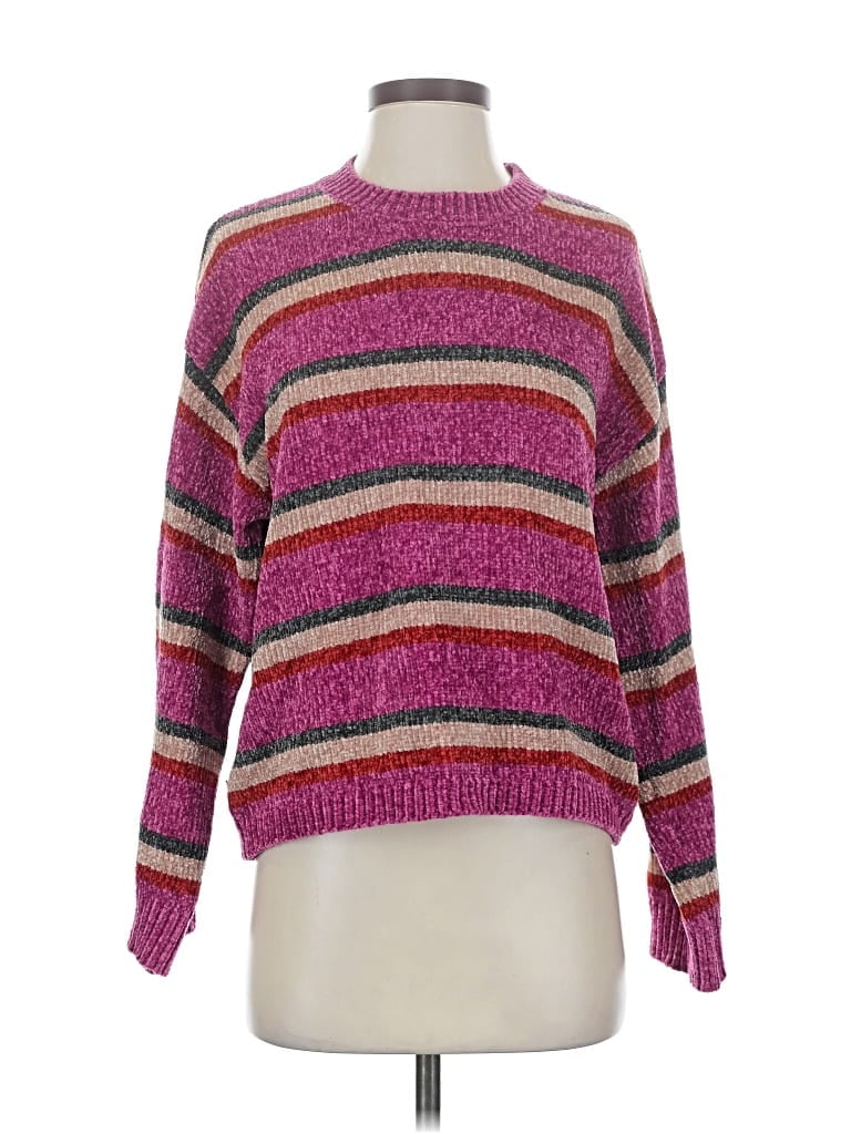 Pre-owned Volcom Pullover Sweater In Pink
