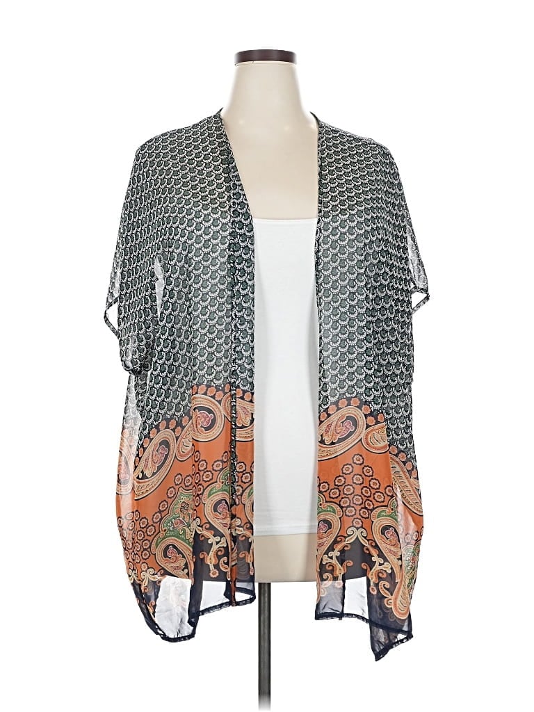 BOBEAU Pre-owned Kimono In Gray