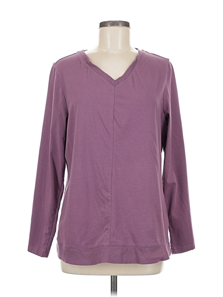 Pre-owned D&co. 3/4 Sleeve T-shirt In Purple