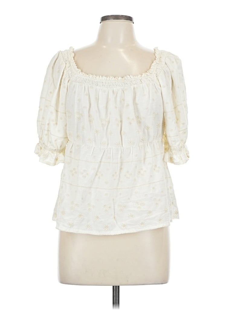 OLD NAVY Pre-owned 3/4 Sleeve Blouse In White