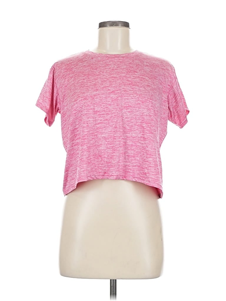 Pre-owned Real Essentials Short Sleeve T-shirt In Pink