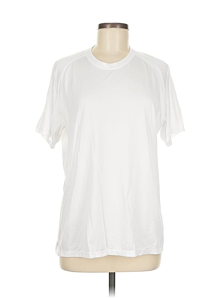 Pre-owned Zella Short Sleeve T-shirt In White