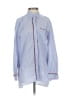 Zara Stripes Blue Long Sleeve Button-Down Shirt Size XS - photo 1