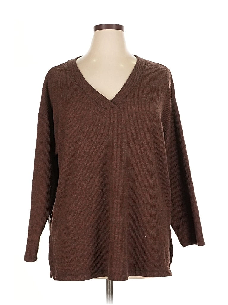 Pre-owned Old Navy Pullover Sweater In Brown