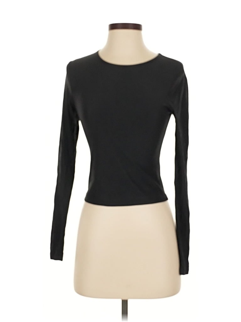 Pre-owned Abercrombie & Fitch Long Sleeve T-shirt In Black