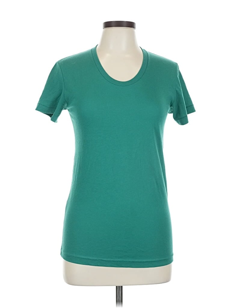 Pre-owned American Apparel Short Sleeve T-shirt In Blue