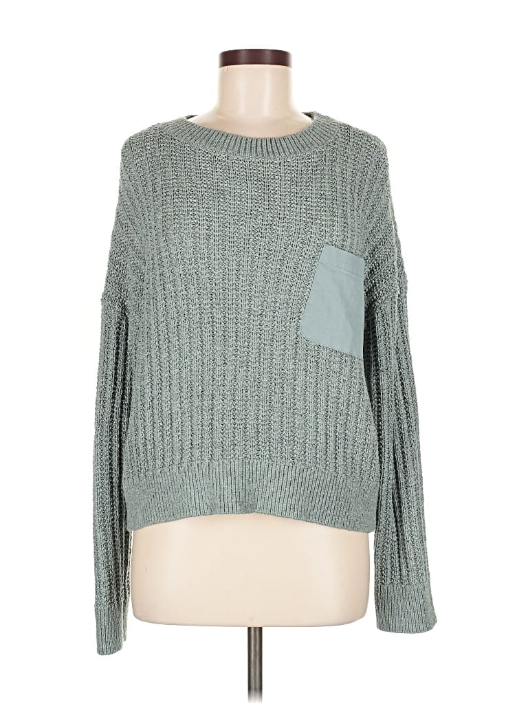 Pre-owned Ann Taylor Loft Pullover Sweater In Green