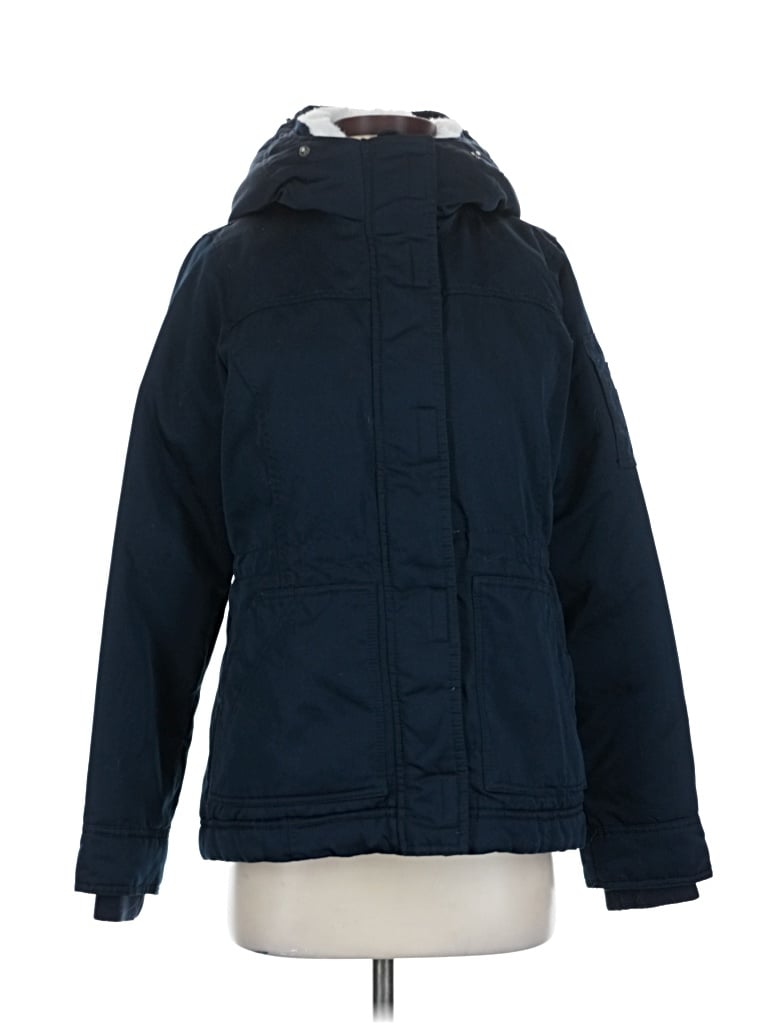 Pre-owned Hollister Snow Jacket In Blue