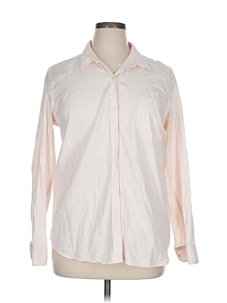 Pre-owned Gap Long Sleeve Button Down Shirt In Pink