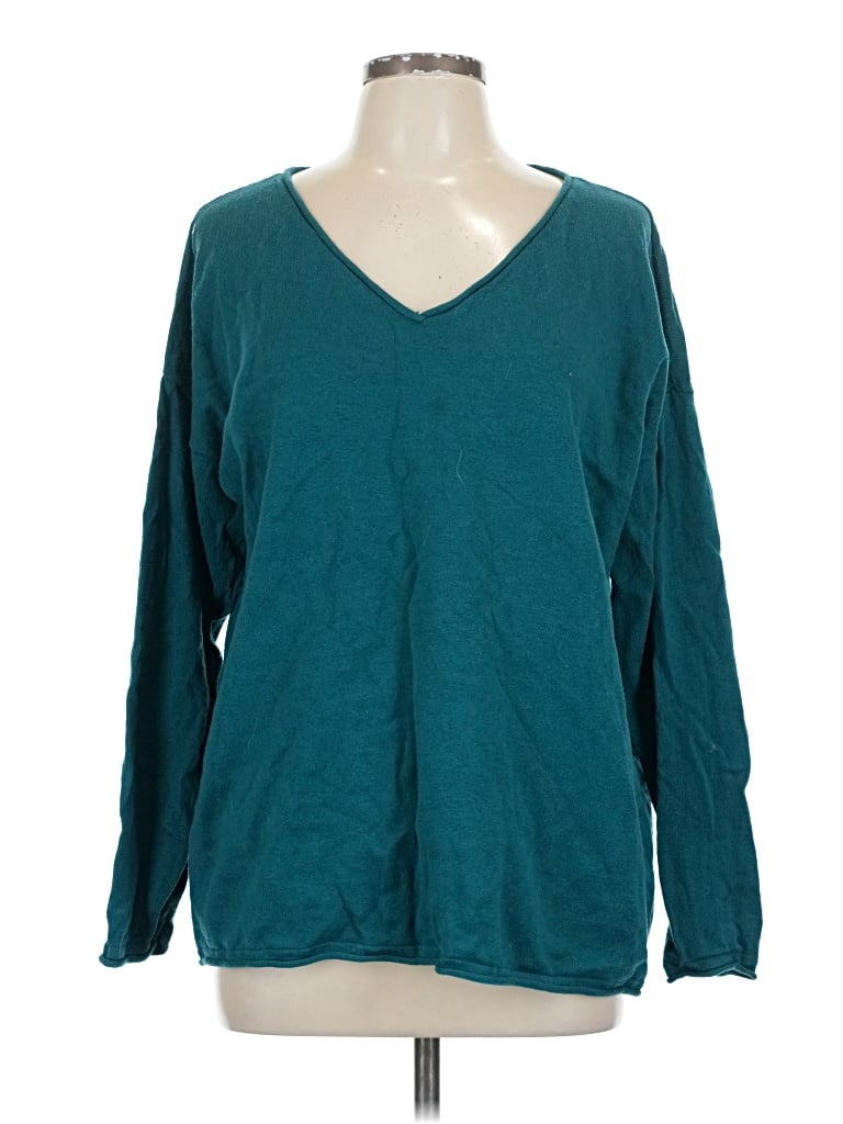 Pre-owned Candace Cameron Bure Pullover Sweater In Blue