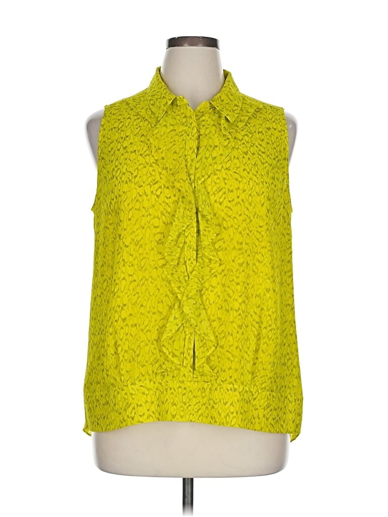 Pre-owned Cabi Sleeveless Blouse In Yellow