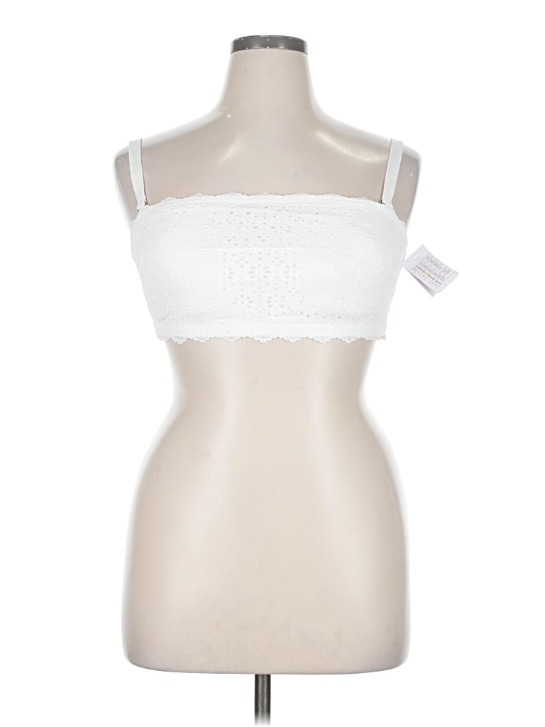 Auden Tube Top White Strapless Neckline Tops In White