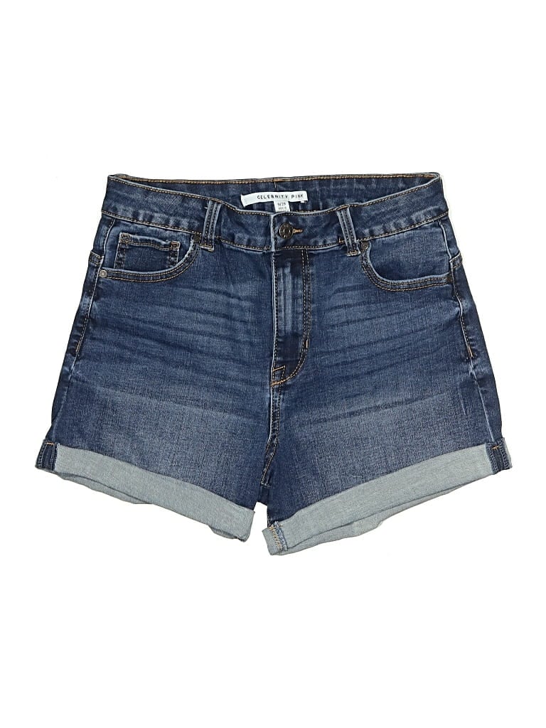 Pre-owned Celebrity Pink Denim Shorts In Blue