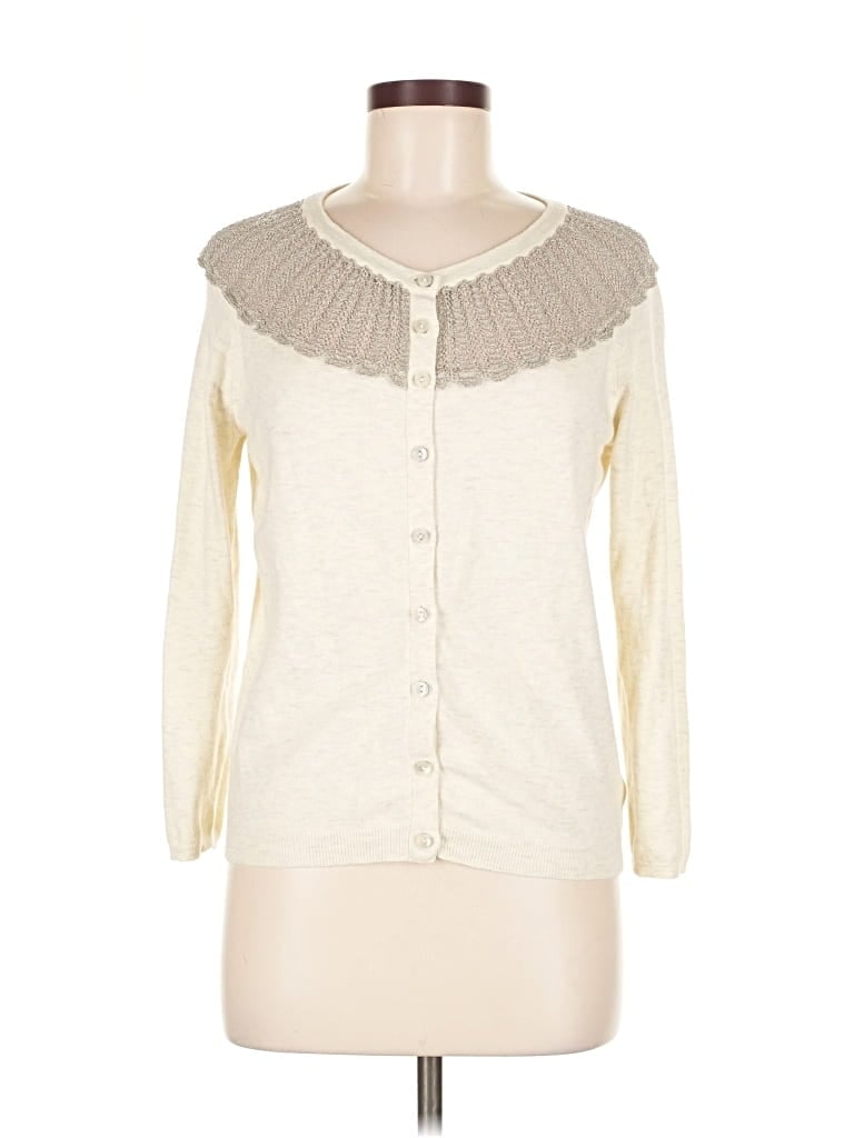 Pre-owned Sparrow Cardigan Sweater In White