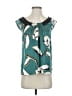 Mint 100% Silk Teal Sleeveless Silk Top Size 0 - photo 1