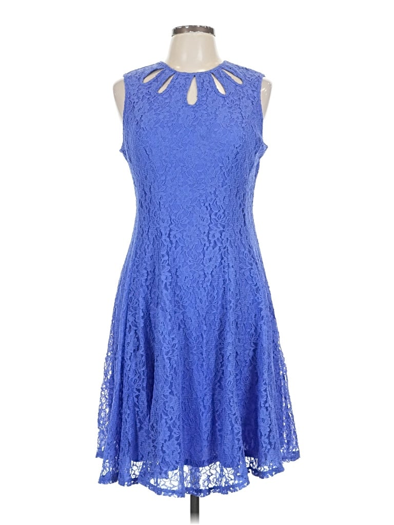 Pre-owned Danny & Nicole Cocktail Dress In Blue