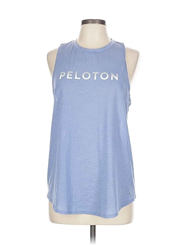 Pre-owned Peloton Sleeveless T-shirt In Blue