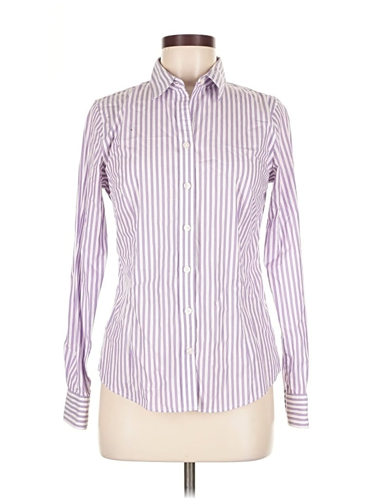 BANANA REPUBLIC Pre-owned Long Sleeve Button Down Shirt In Purple