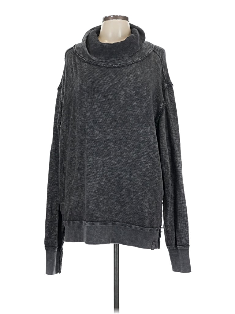 Pre-owned We The Free Turtleneck Sweater In Gray