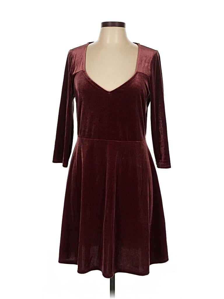EXPRESS Pre-owned Cocktail Dress In Burgundy