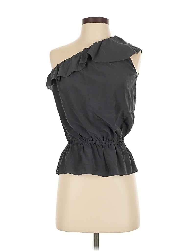 Pre-owned Club Monaco Sleeveless Blouse In Black