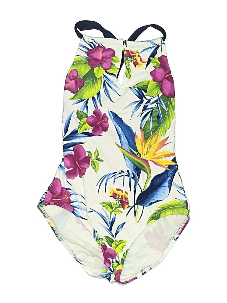 Pre-owned Tommy Bahama One Piece Swimsuit In White