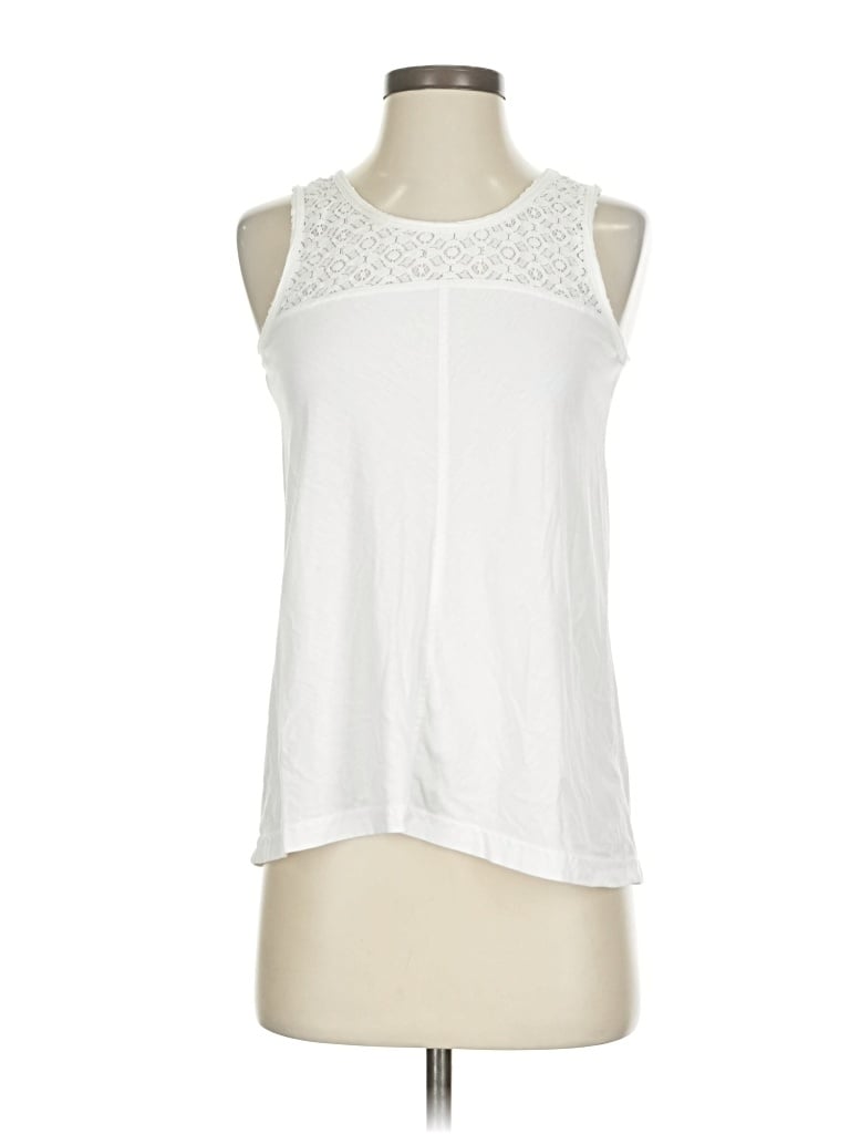 Pre-owned Prana Sleeveless Blouse In White