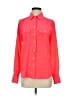 J.Crew 100% Silk Color Block Red Pink Long Sleeve Silk Top Size 0 - photo 1