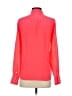 J.Crew 100% Silk Color Block Red Pink Long Sleeve Silk Top Size 0 - photo 2