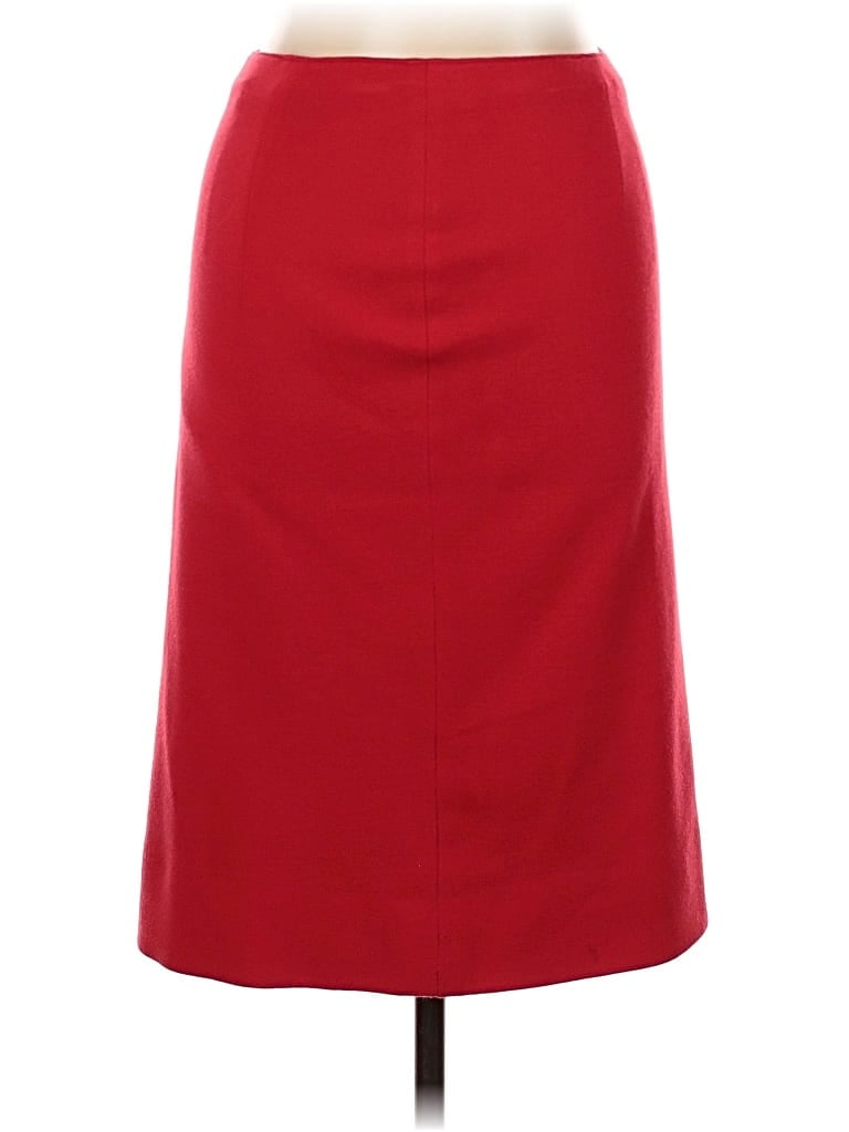 Pre-owned Assorted Brands Wool Skirt In Red