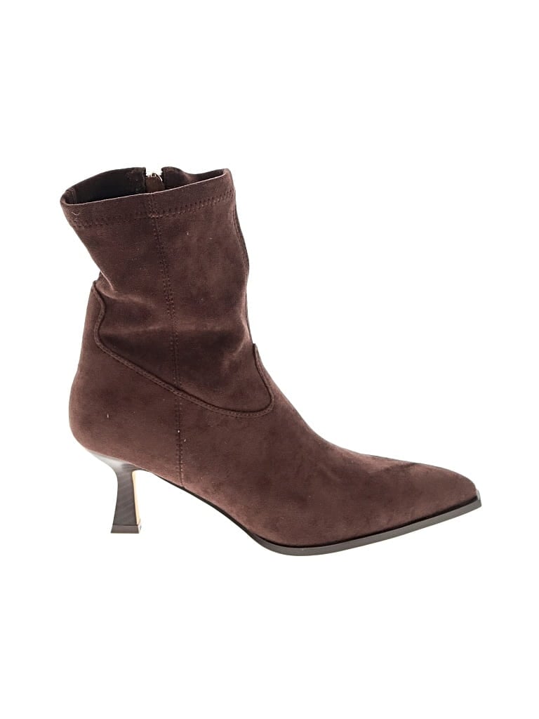 Pre-owned Unbranded Ankle Boots In Brown