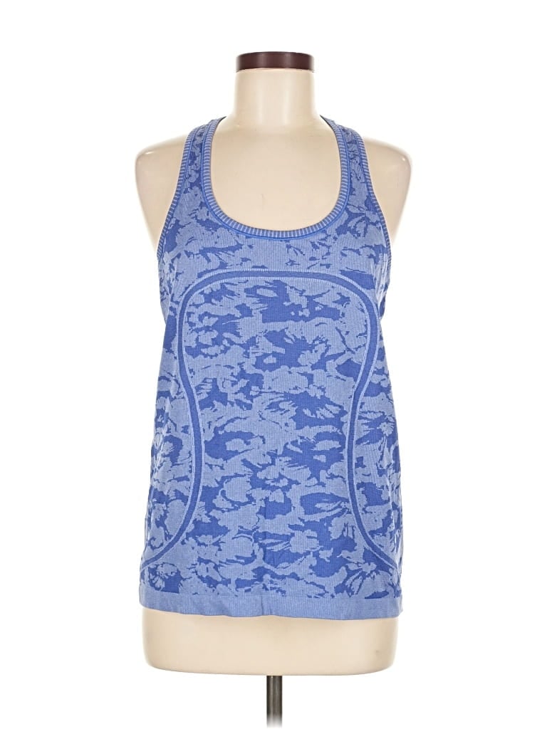 Pre-owned Lululemon Athletica Active Tank Top In Blue