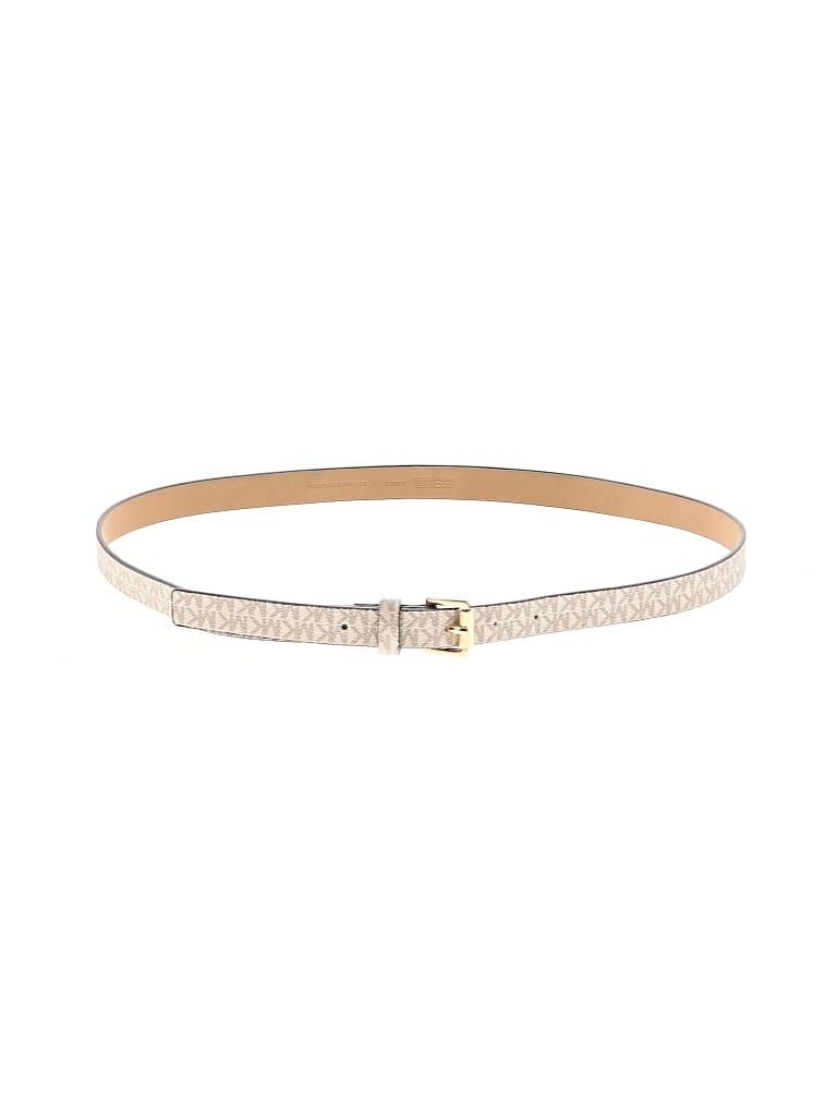 Pre-owned Michael Michael Kors Belt In White