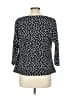 b-slim Polka Dots Black 3/4 Sleeve Blouse Size L - photo 2
