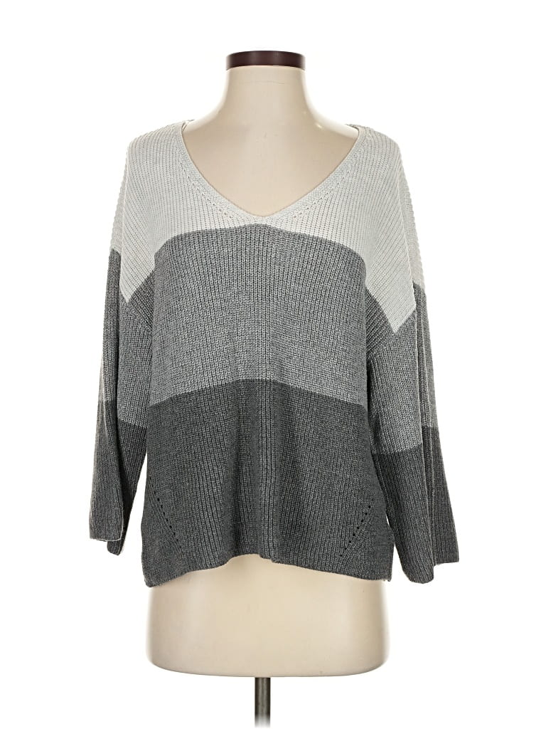 Pre-owned By Anthropologie Pullover Sweater In Gray