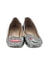 Chiara Ferragni Paisley Silver Gray Flats Size 9 - photo 2