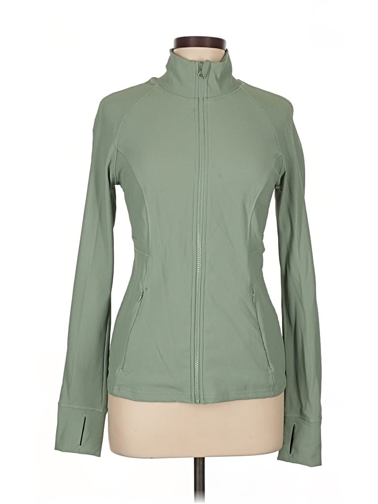 Pre-owned 90 Degree By Reflex Track Jacket In Green