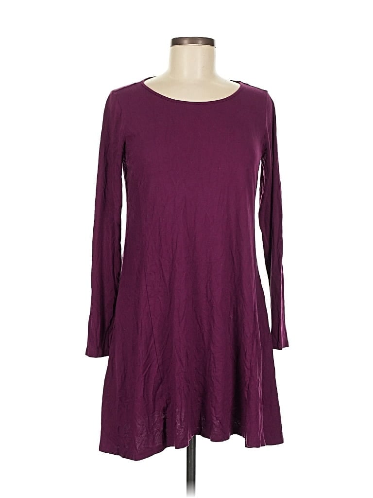 Pre-owned Stylus Casual Dress In Burgundy