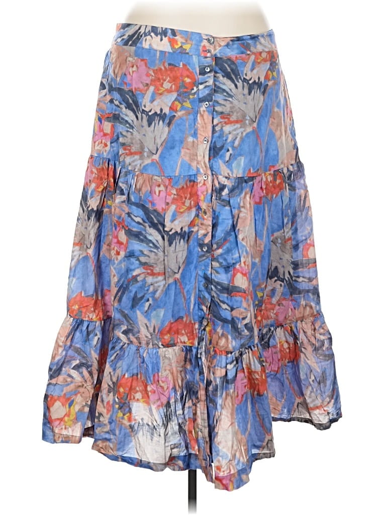 Pre-owned Nic + Zoe Casual Skirt In Blue