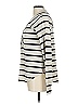 Chaser Stripes Ivory Black Cardigan Size L - photo 5