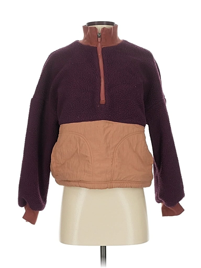Pre-owned Fabletics Fleece Jacket In Purple