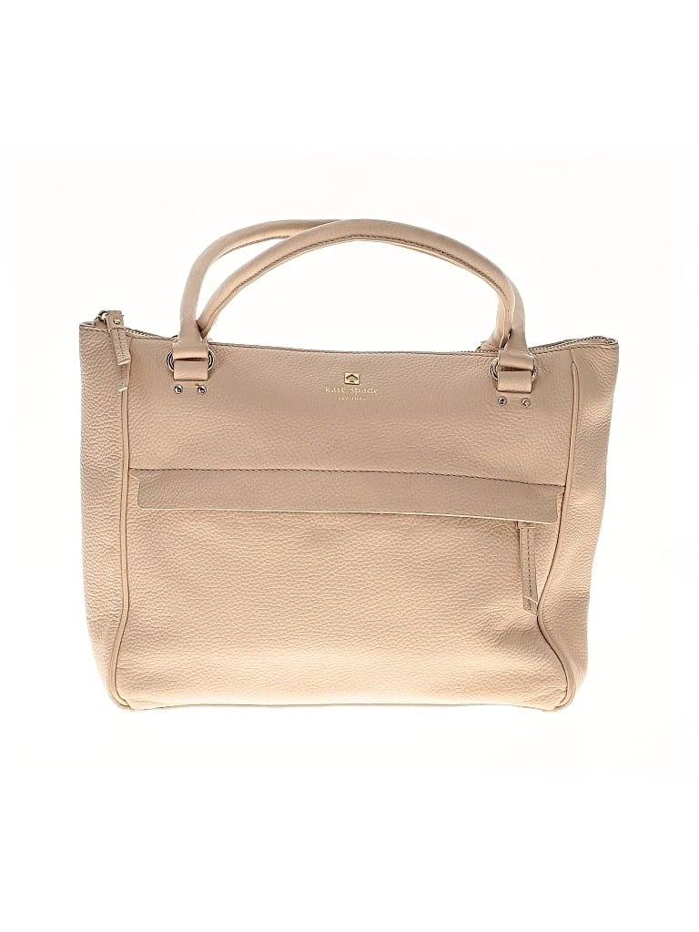 Pre-owned Kate Spade New York Leather Tote Bag In White