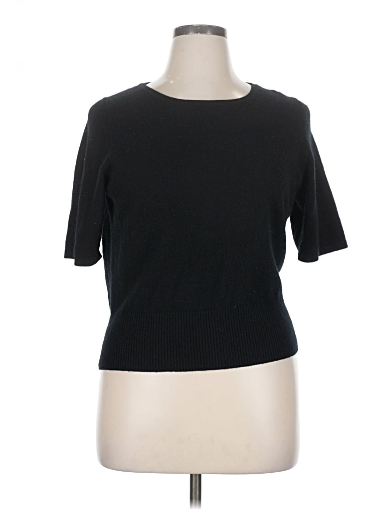 Pre-owned Pure Collection Cardigan Sweater In Black