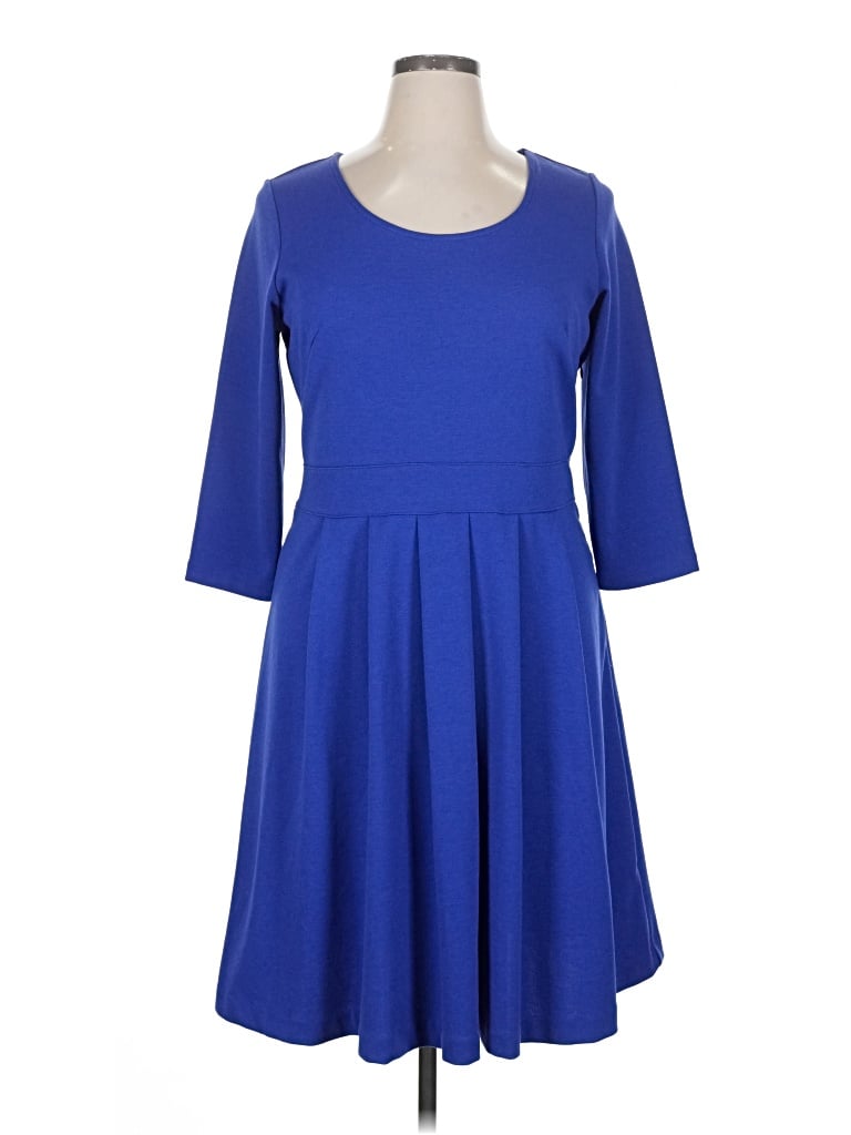 Pre-owned Isaac Mizrahi Live Casual Dress In Blue
