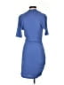 Halston Heritage 100% Viscose Solid Blue Cocktail Dress Size 2 - photo 2