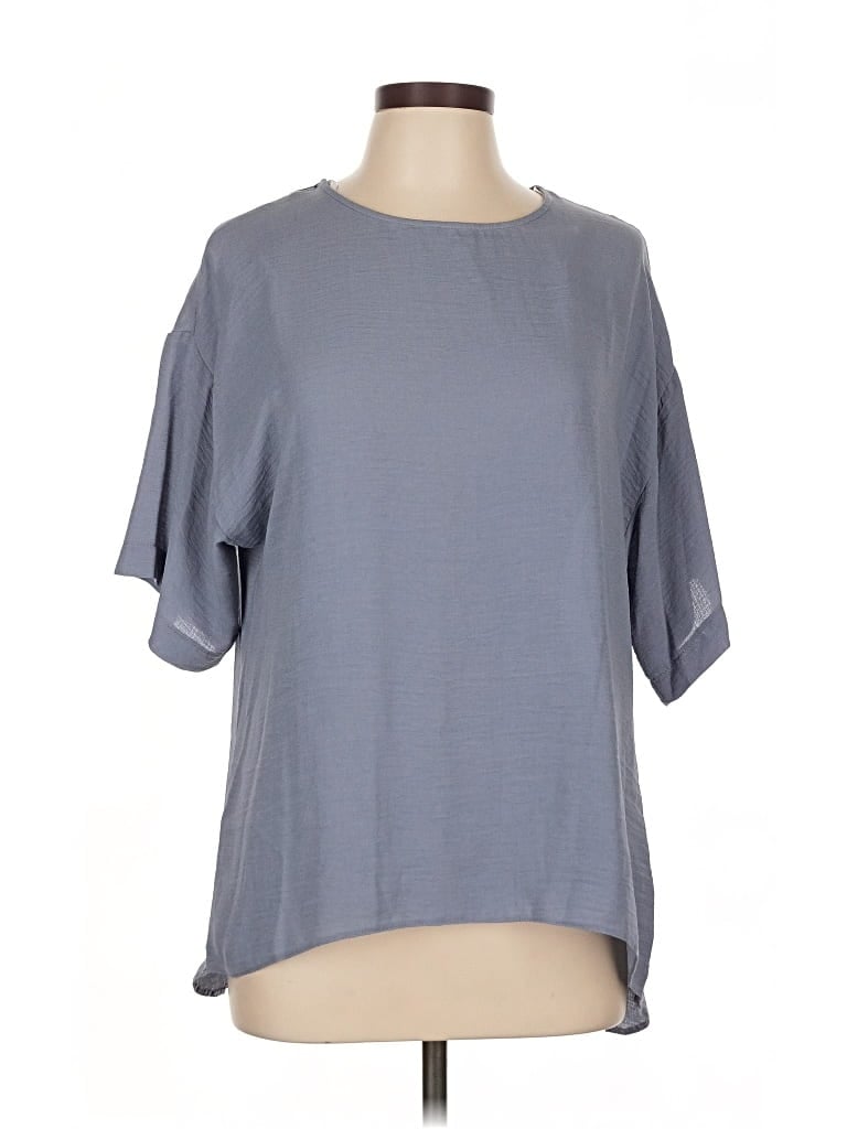 Click to view more detailed imagery on our partner's website Pre-owned Primark Short Sleeve Top Gray Boatneck Tops