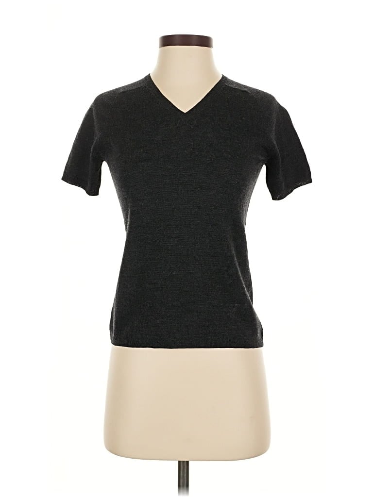 Pre-owned Banana Republic Wool Pullover Sweater In Gray