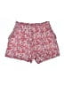 J.Crew 100% Cotton Floral Red Shorts Size 00 - photo 1